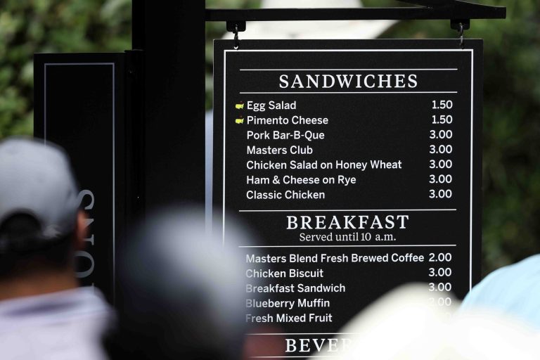 Masters concession prices: The food and drink bill is incredible