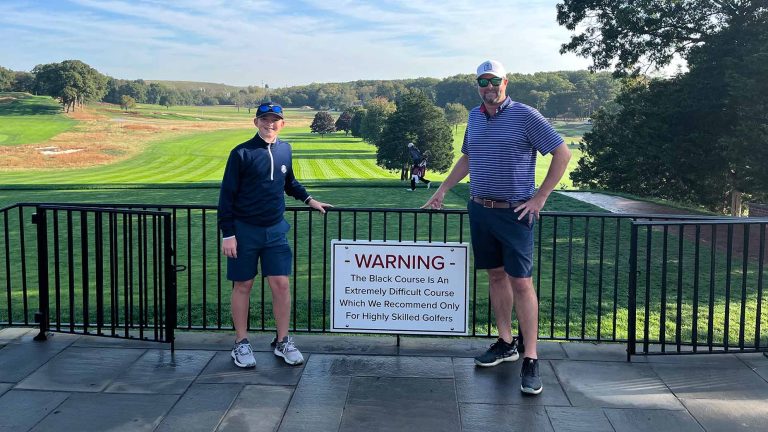 A 1,000-mile trek and 1 unforgettable father-son round at Bethpage Black