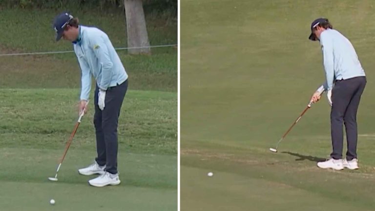 He putts with 1 hand, and he just won a PGA Tour event. What's going on here?