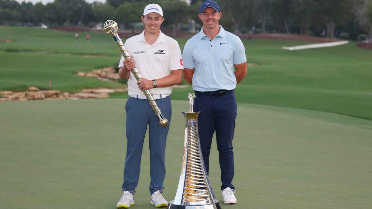 Rory McIlroy falls short in Dubai, but still wins season-long race