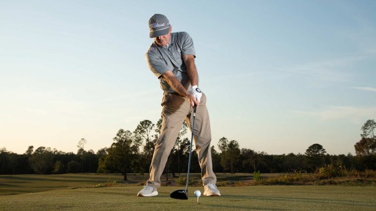 This head move in the downswing is crucial for generating power This head move in the downswing is crucial for generating power