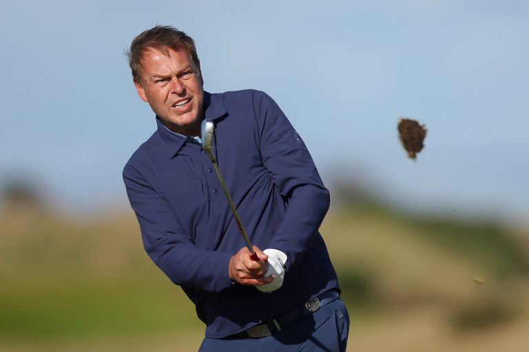 Peter Jones in action at the Alfred Dunhill Links Championship
