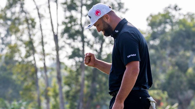 Jon Rahm's LIV Hong Kong week started with hard questions. It ended in relief