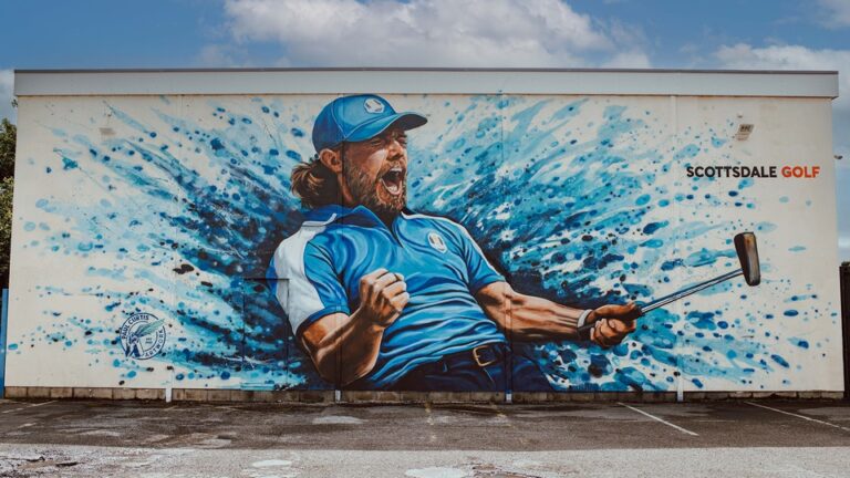 Tommy Fleetwood mural in Southport