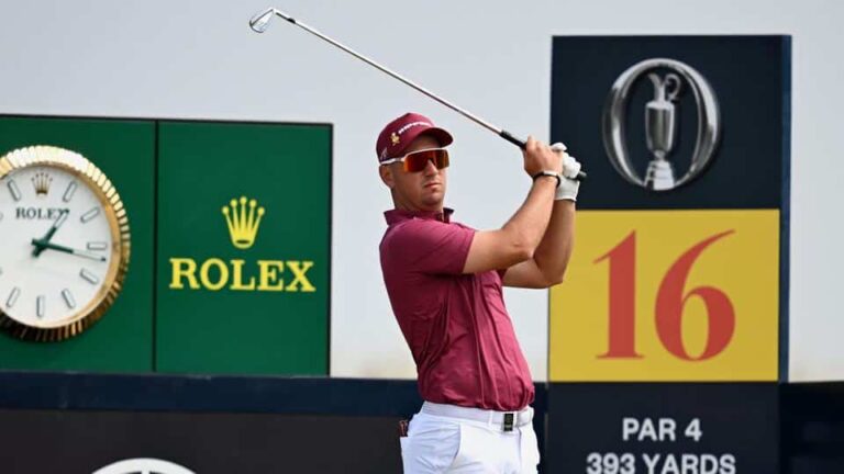 The Open 2026 – Herbert & Burns climb leaderboard July 17, 2026 Lucas Herbert of Australia tees off on the 16th hole during Day Two of the The 154th Open Championship at Royal Birkdale