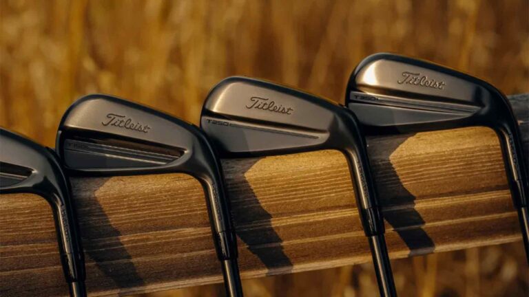 Titleist T-Series irons in limited-edition Black Vapor