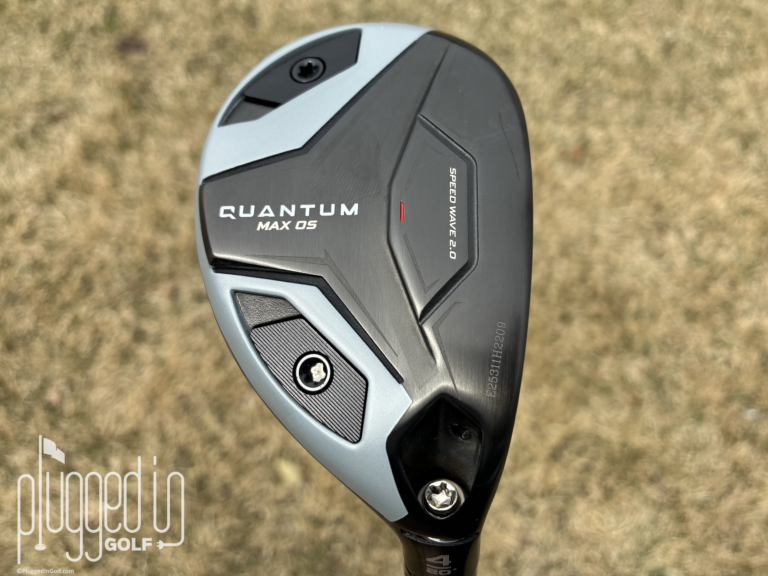 Callaway Quantum Max OS Hybrid Review This is a picture of the sole of the Callaway Quantum Max OS Hybrid